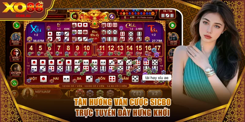 Tận hưởng ván cược Sicbo trực tuyến đầy hứng khởi